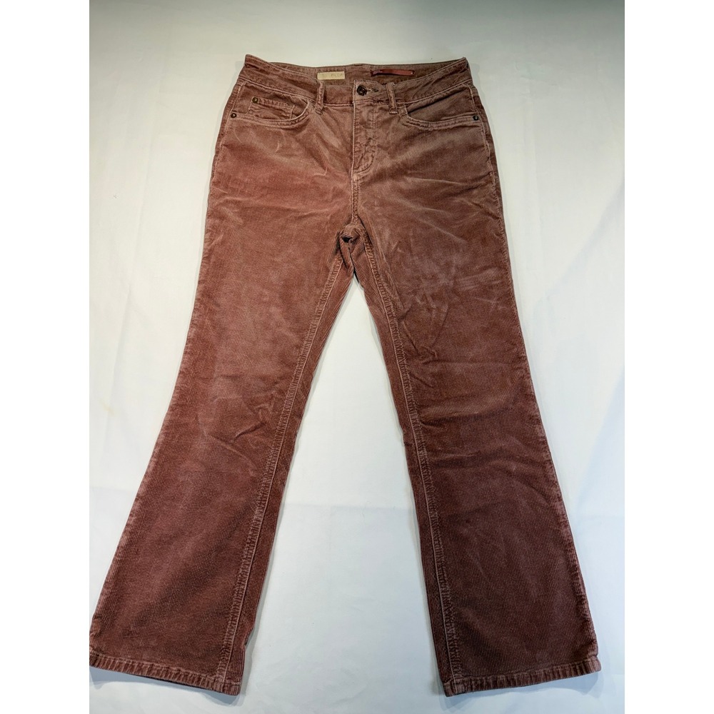 Pilcro Anthropologie Womens Mauve Corduroy Bootcut Pants Size 28 Rose Pink